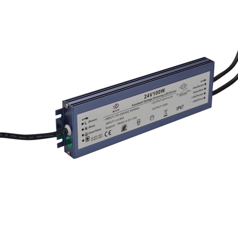 IP67 waterproof LED driver 24V 100W 4.16A dimming driver light box signboard light power supply